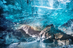 Vatnajokull glacier cave, iceland