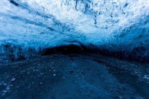 Vatnajokull glacier cave, iceland