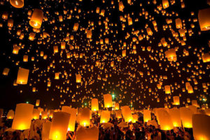 Floating lantern festival