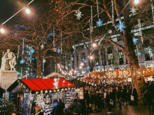 Leicester square christmas market 