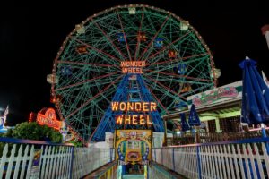 Wonder wheel at Coney Island